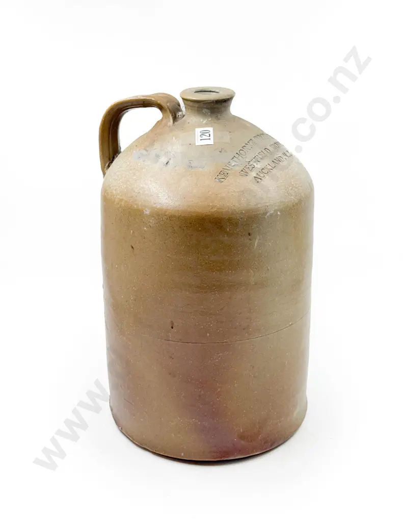 Large NZ Stoneware Flagon Image 1++