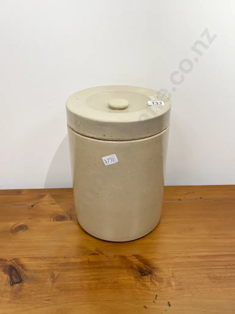 Vintage Stoneware Storage Jar Image 1++