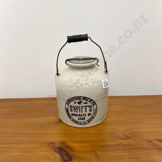 Vintage American Stoneware Poison Jar