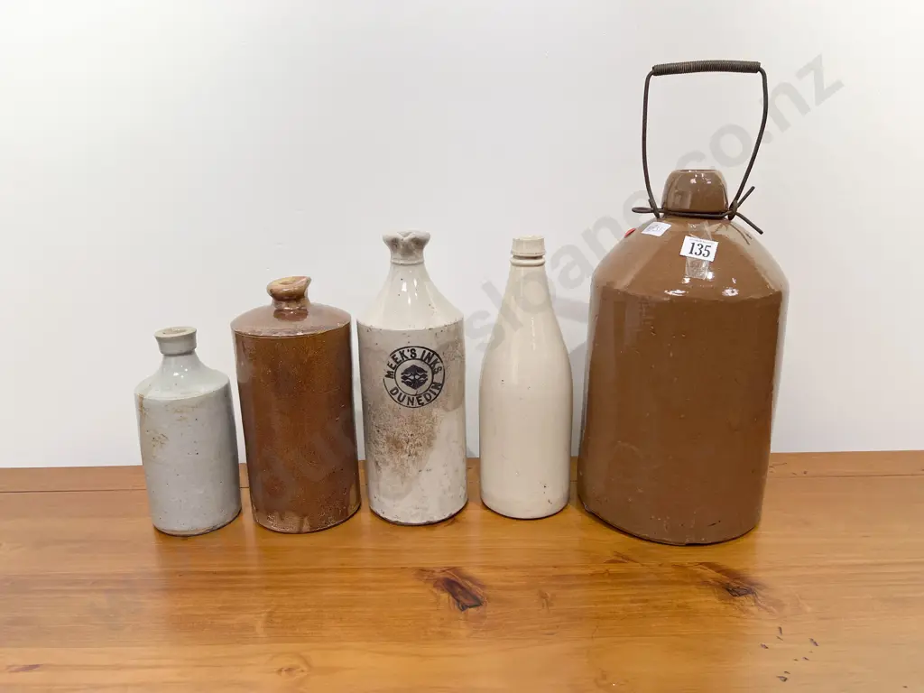 Five Assorted Stoneware Bottles etc Image 1++