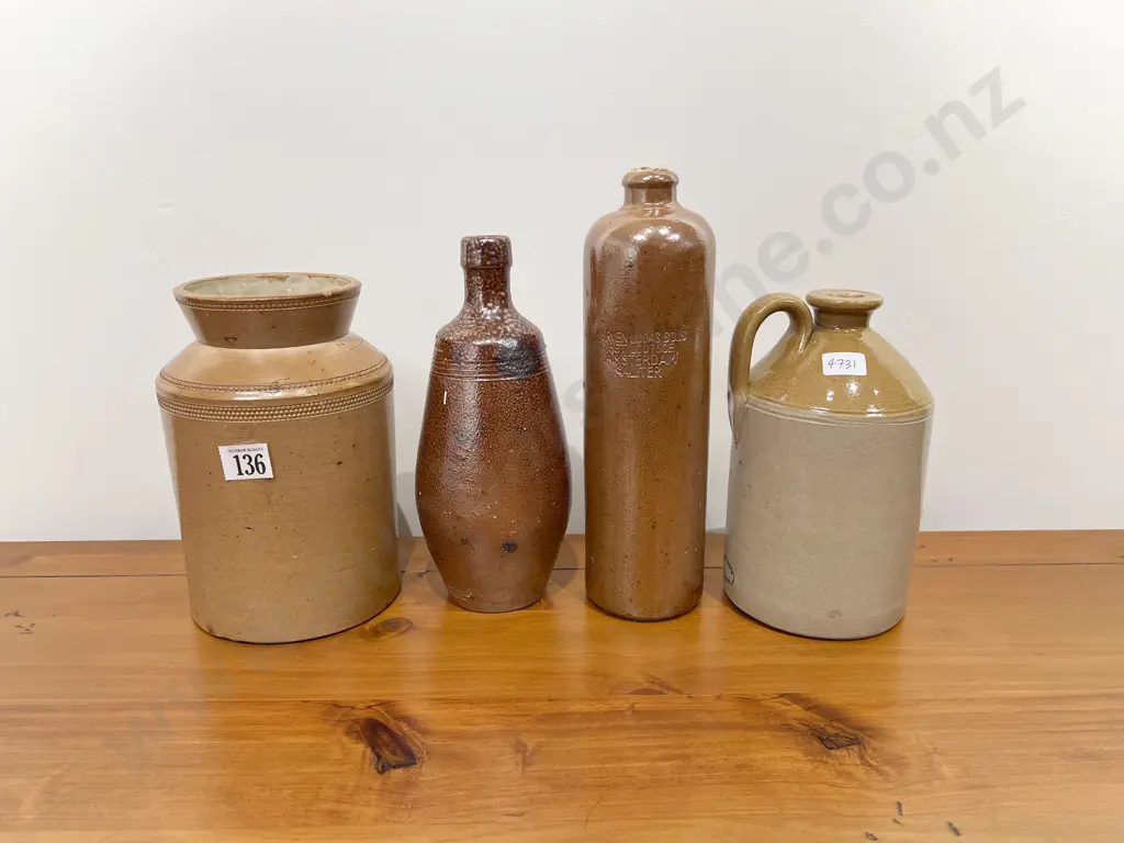 Four Assorted Stoneware Bottles etc Image 1++