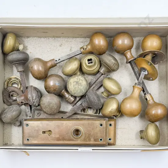 Vintage Brass Door Handles and Plates