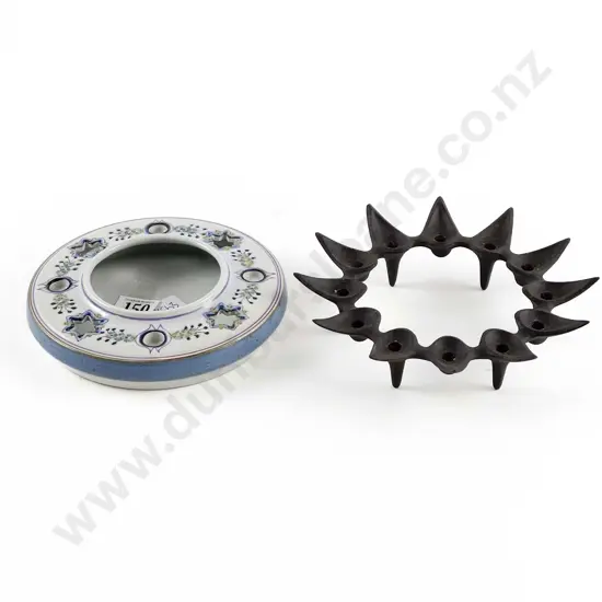 Copenhagen Candle Dish and Cast Iron Candle Stand