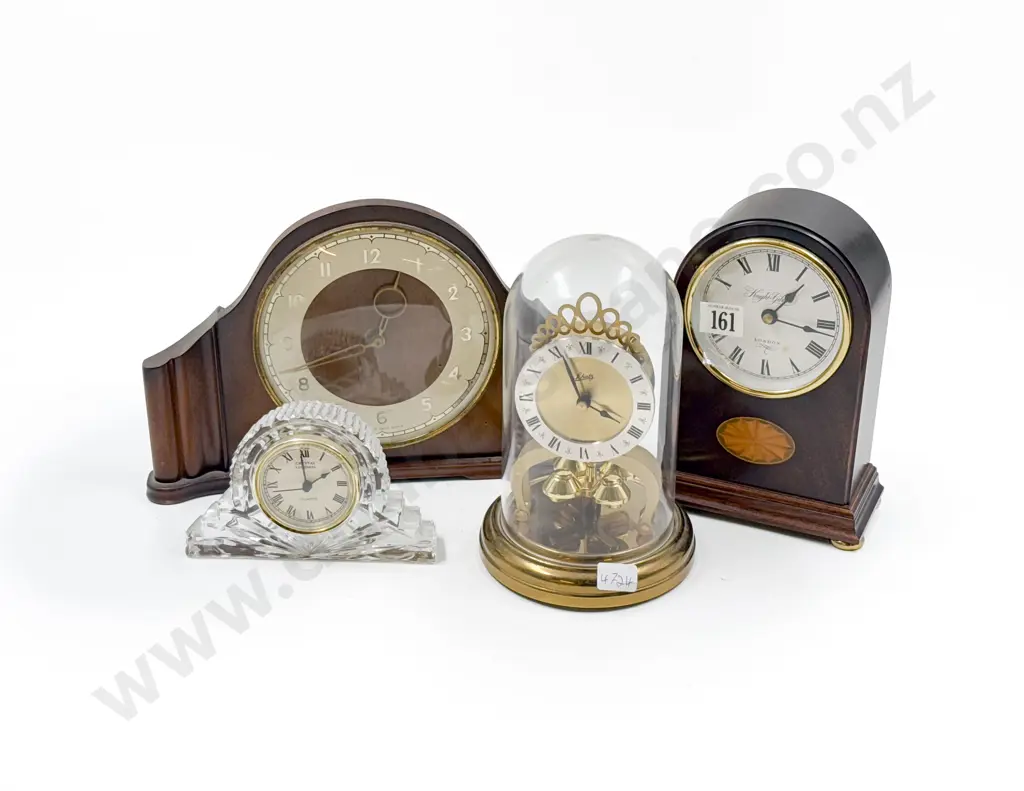 Three Various Table Clocks and other With Borer Image 1++
