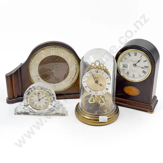 Three Various Table Clocks and other With Borer