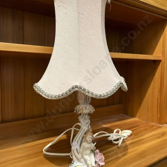 Figural Fancy China Table Lamp