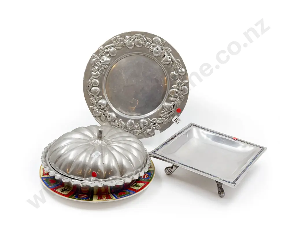 Three White Metal Dishes and other Image 1++