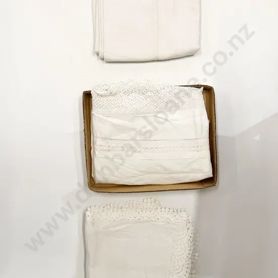 Three Linen Table Covers