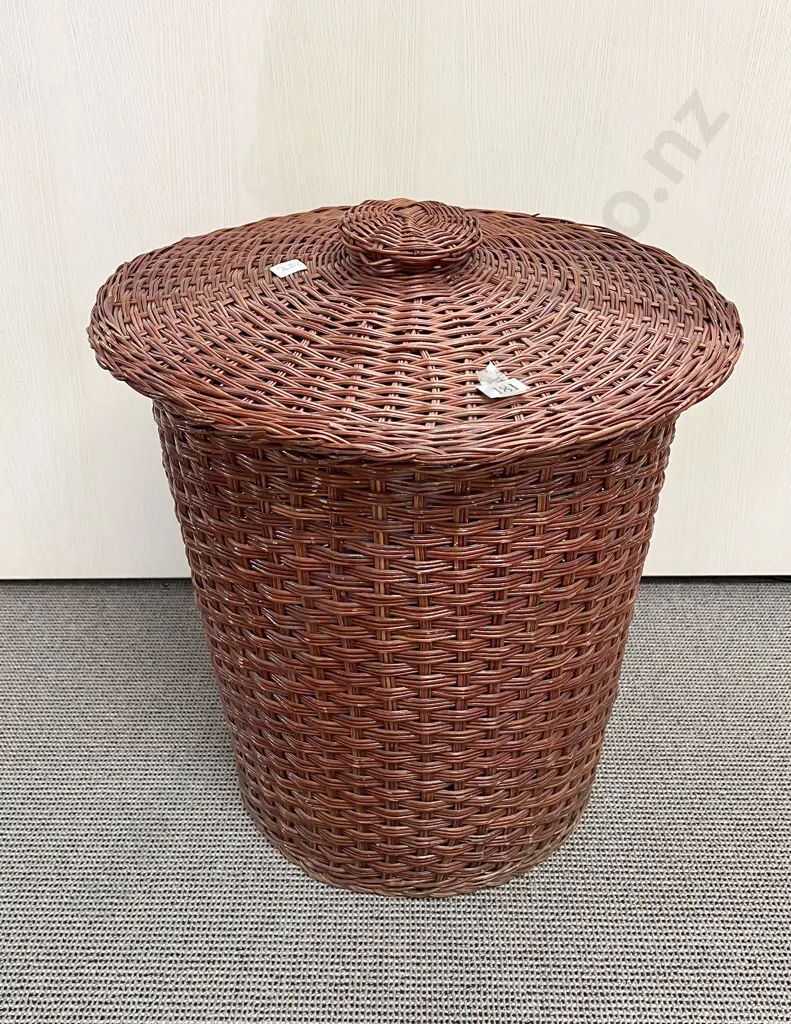 Cane Laundry Basket & Suitcase Image 1++