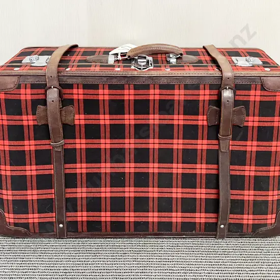 Cane Laundry Basket & Suitcase