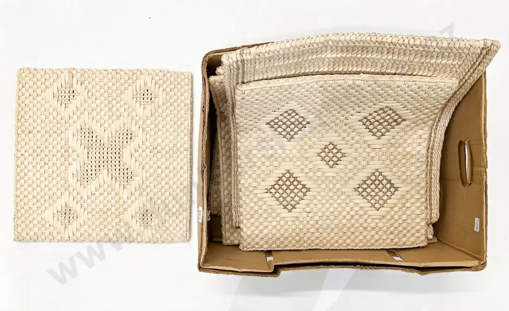 Six Woven Chair Mats Image 1++