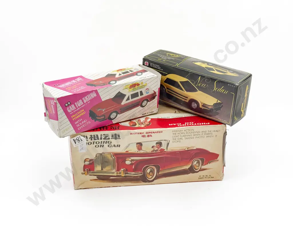 Three Boxed Tin Plate Vehicles Image 1++