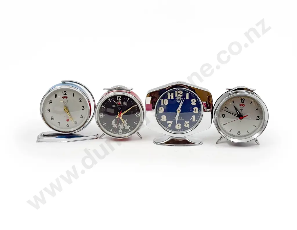 Four Various Alarm Clocks Image 1++