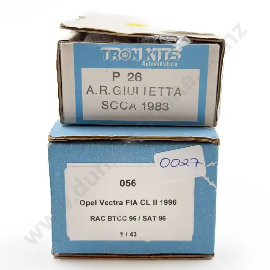 Two Mixed Manufacture Resin & Diecast Kit Set 1/43 Scale Model Cars