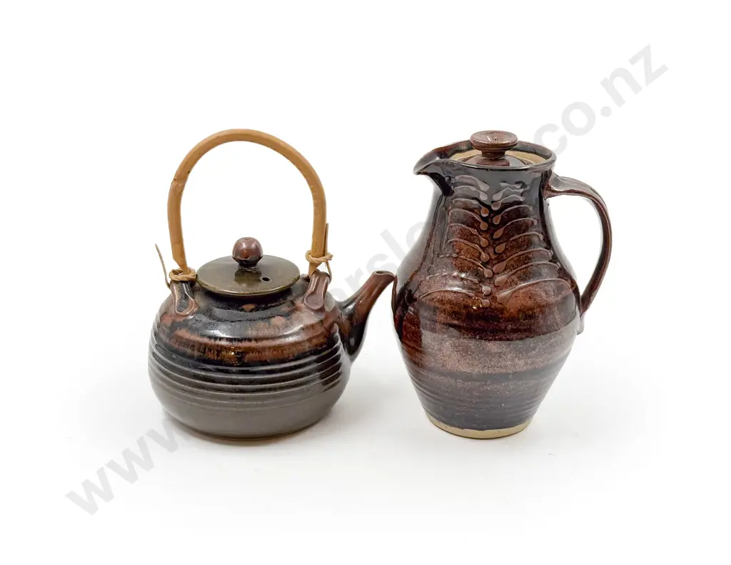 NZ Pottery Teapot & Water Jug Image 1++