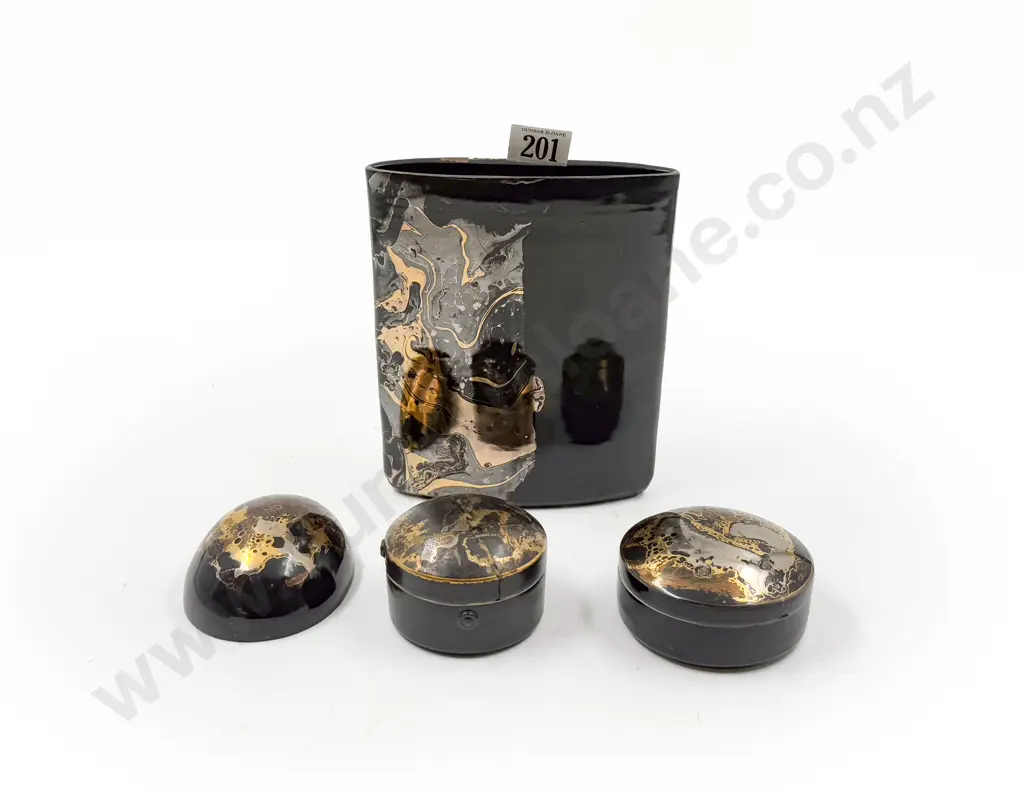 Two Patti Meads Pots Vase & Piece Image 1++