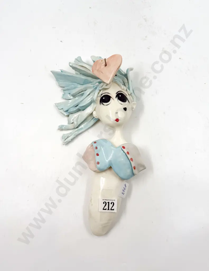 Figural Pottery Wall Hanging Image 1++