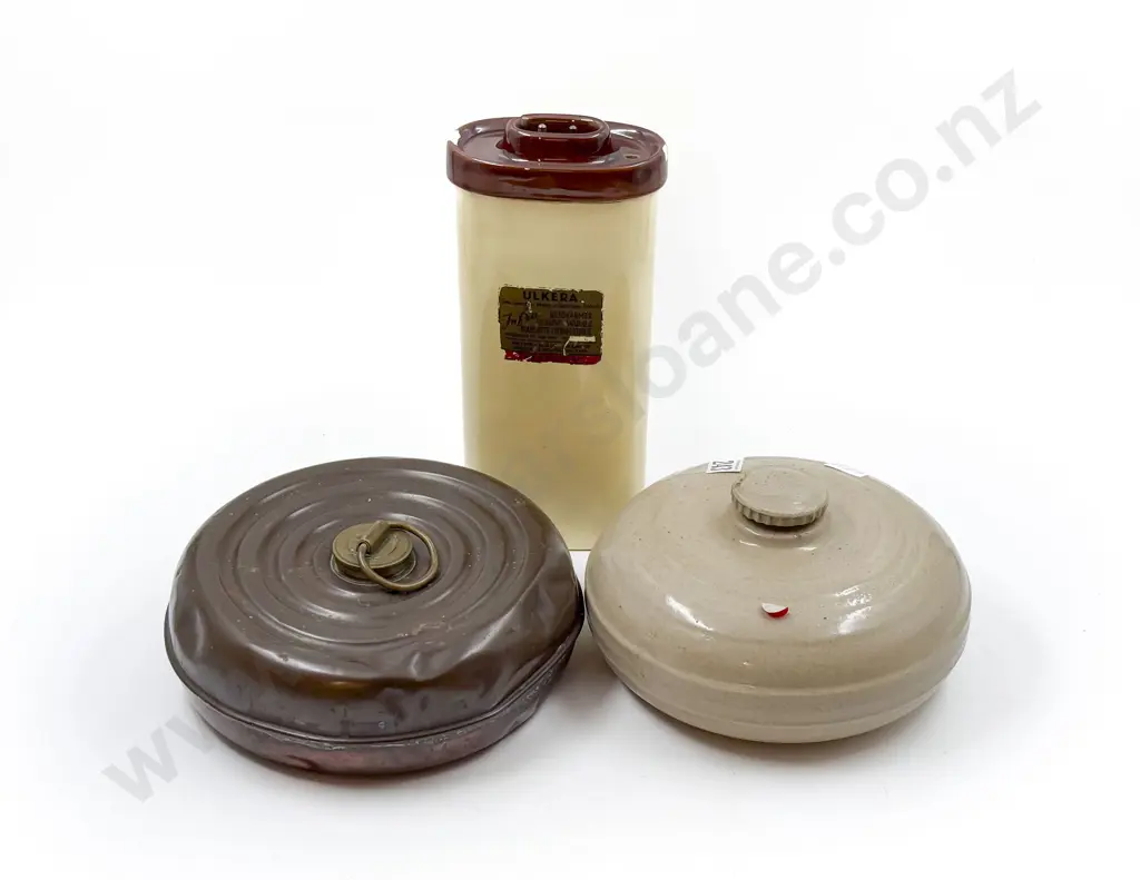 Three Assorted Vintage Hot Water Bottles Image 1++