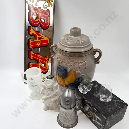 Box Quantity of Assorted inc Rumtopf Lidded Jar