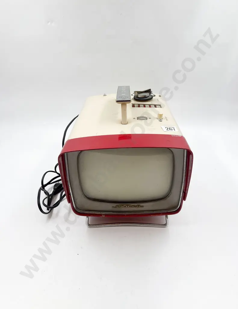 Vintage Sharp Portable Television together with Hanimex Projector Image 1++