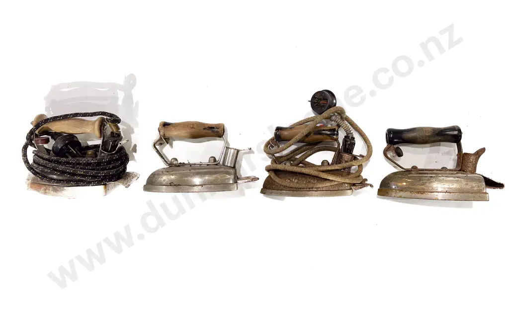 Four Assorted Vintage Irons Image 1++