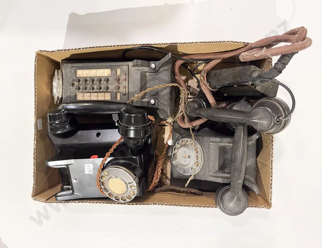 Quantity of Assorted Vintage Telephones Image 1++