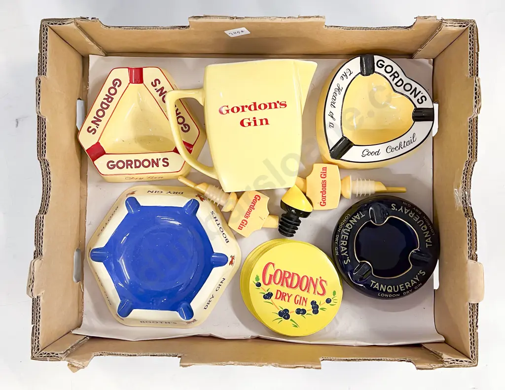 Box of Assorted Alcohol Advertising Image 1++