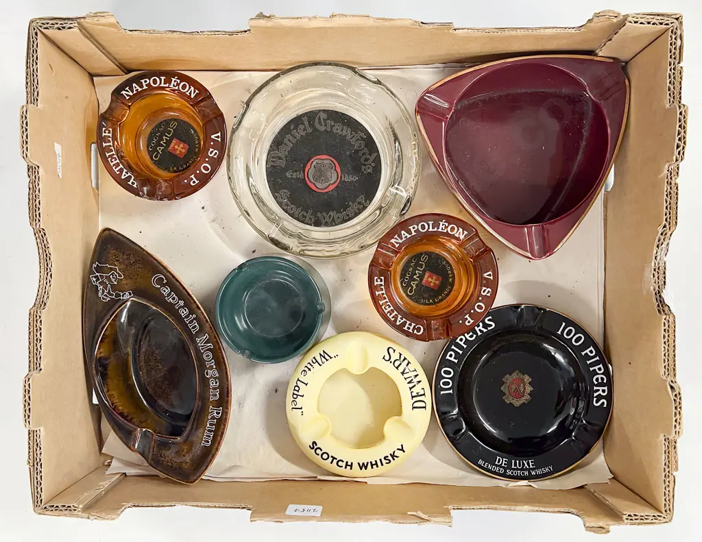 Box of Assorted Alcohol Advertising Image 1++