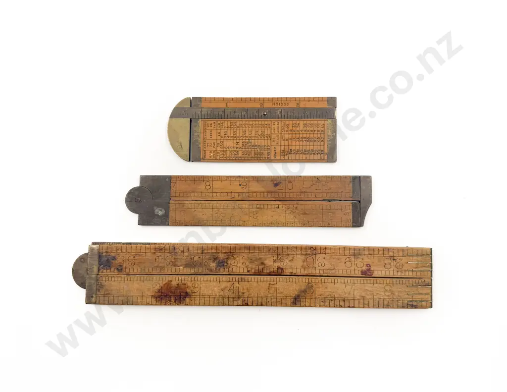 Three Vintage Rulers Image 1++