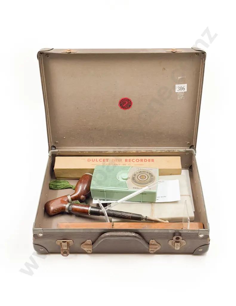 Box of Assorted Vintage incl Transistor Radio & Recorder etc Image 1++