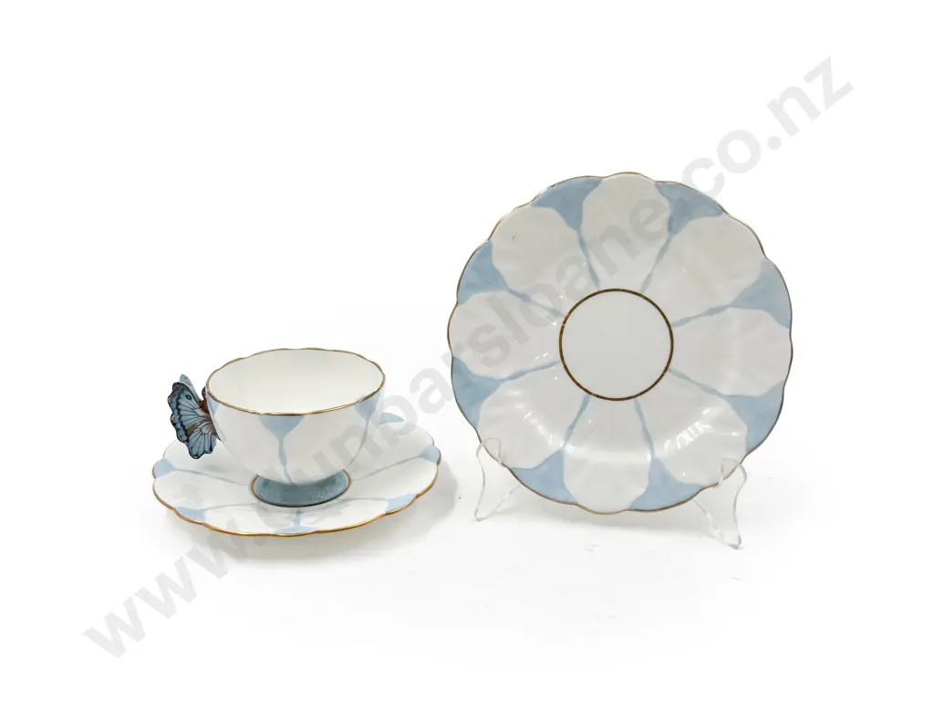 Aynsley Butterfly Handle Trio Image 1++