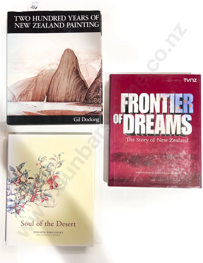 Two Hundred Years of NZ Paints by Gil Docking together with two NZ Reference Image 1++