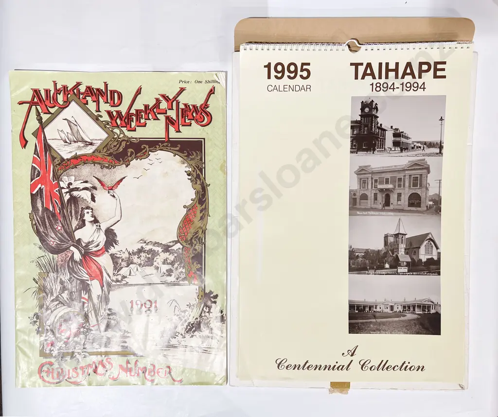 Auckland Weekly News 1901 together with NZ Calendar Image 1++