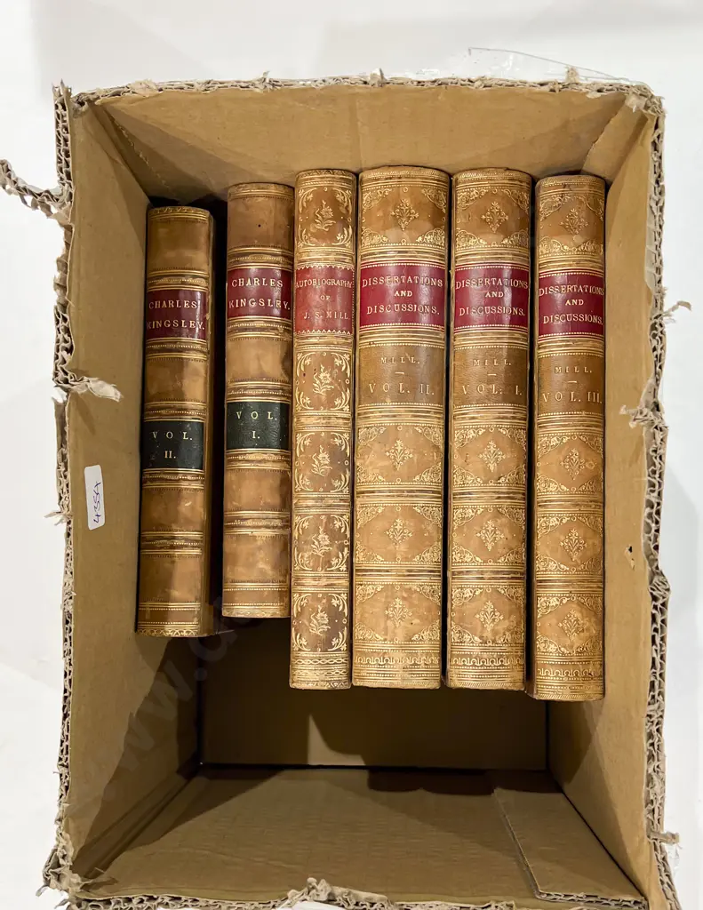 Quantity of Assorted Vintage Leatherbound Volumes Image 1++