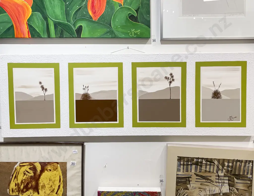 Jan Cromie - Segmented Landscape- Oil on Canvas Image 1++