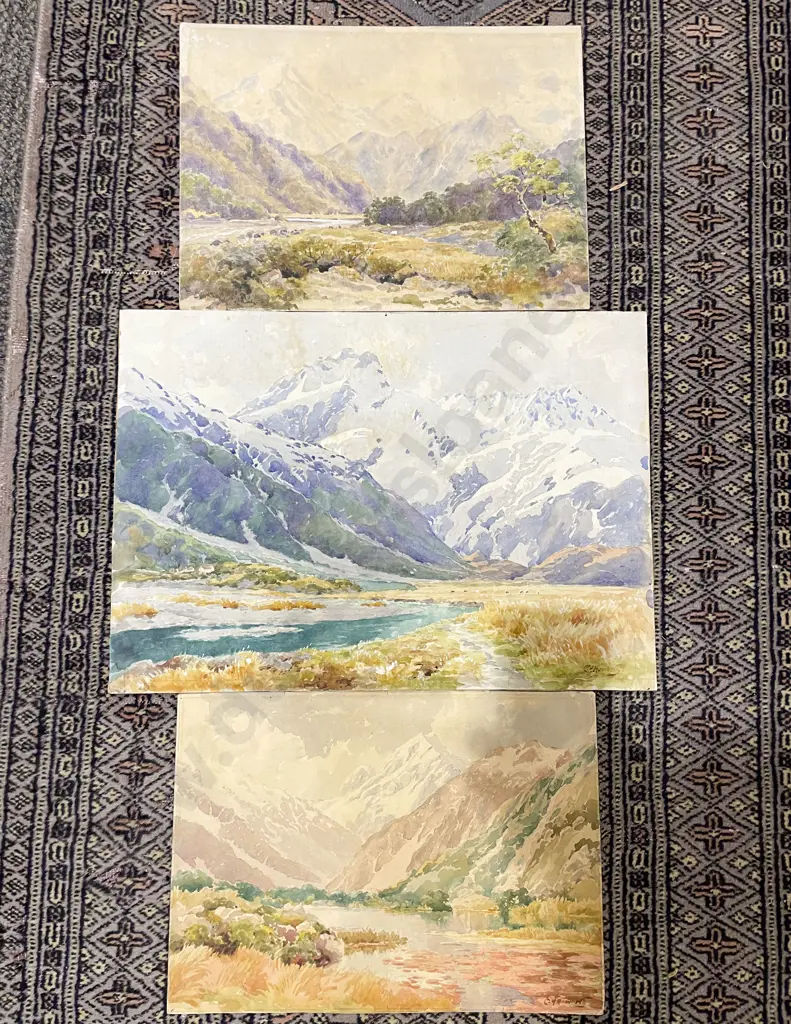 Three Unframed Works by C H Howorth Image 1++