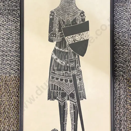 Framed Brass Rubbing "Sir John de Creke"