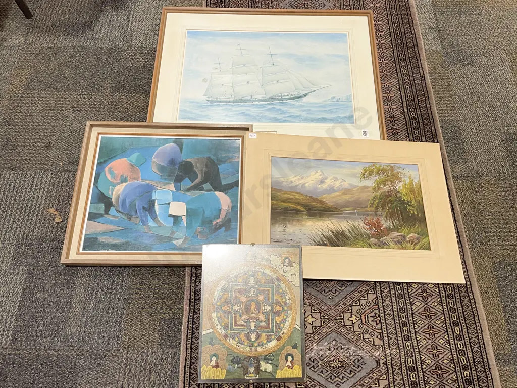 Four Assorted Prints and Originals Image 1++
