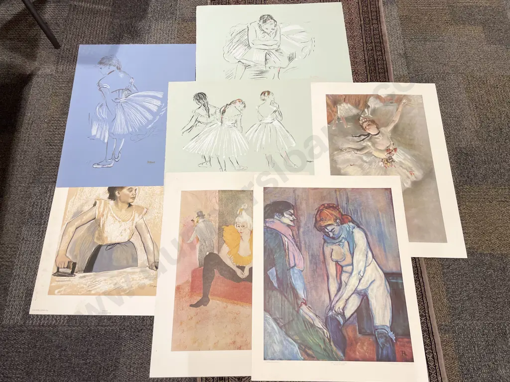 Seven Assorted Old Master Reproduction Prints of Sizes Image 1++