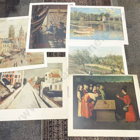 Six Assorted Old Master Reproduction Prints of Sizes