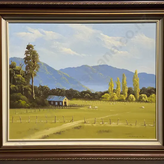 Richard Franklyn - Motueka River - Oil on Board