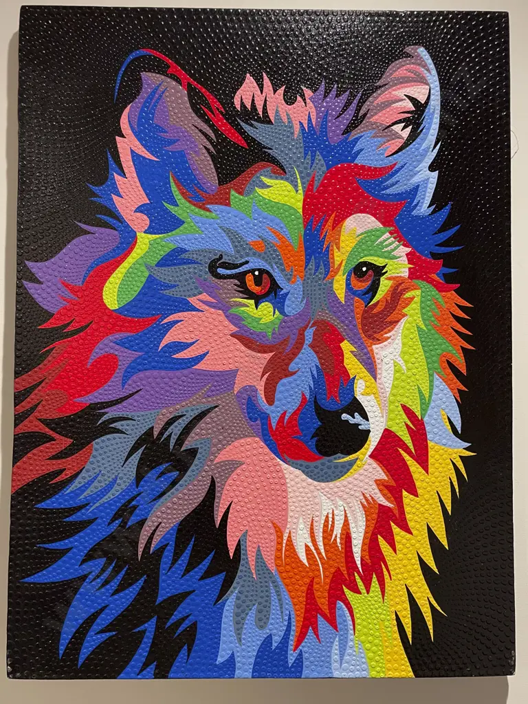 Textured Colour Rush of Lone Wolf Image 1++