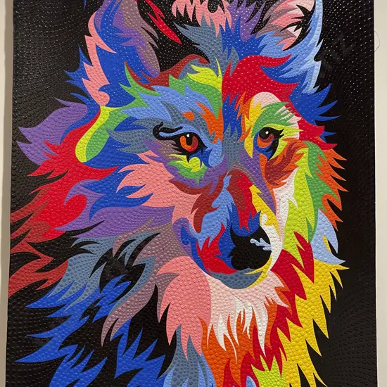 Textured Colour Rush of Lone Wolf