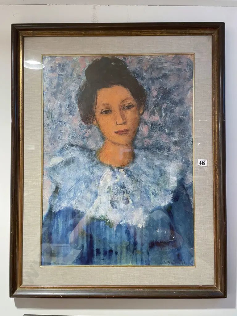 Indistinctly Signed - Portrait - Mixed Media Image 1++