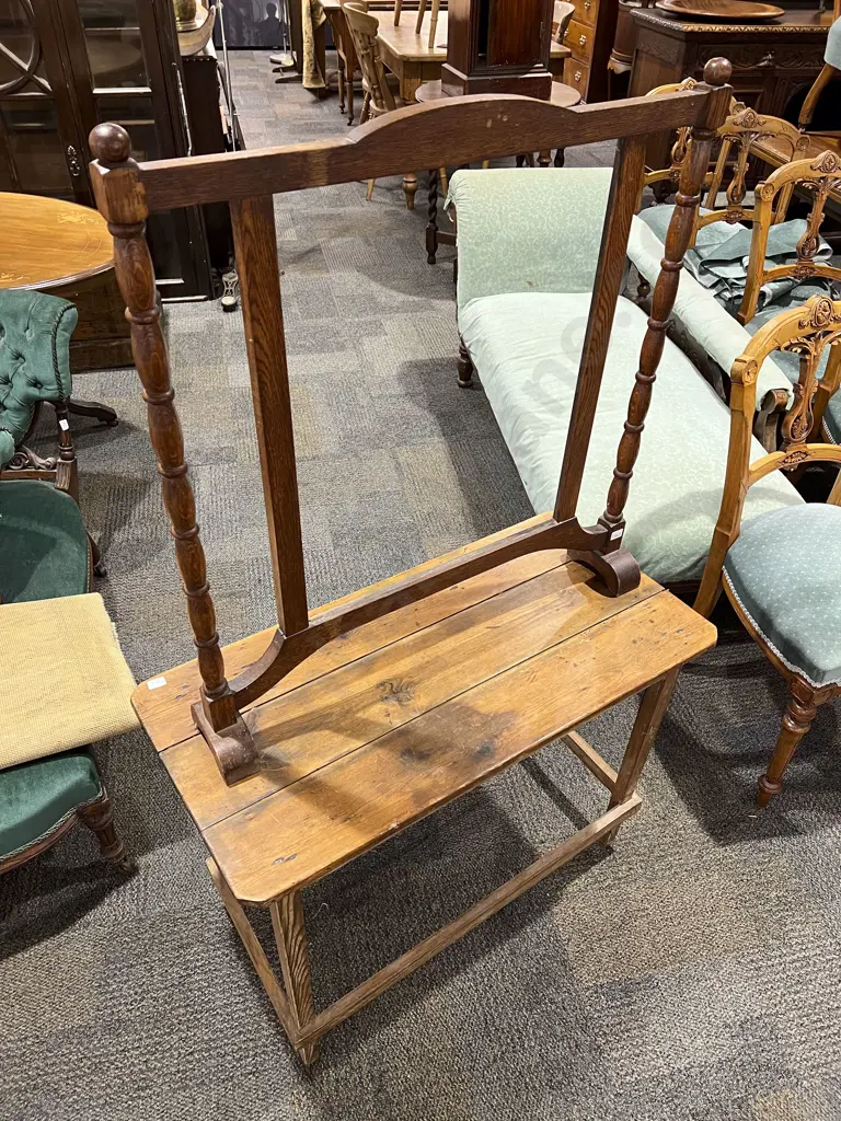 Pine Plank Top Side Table & Fire Screen Frame Image 1++