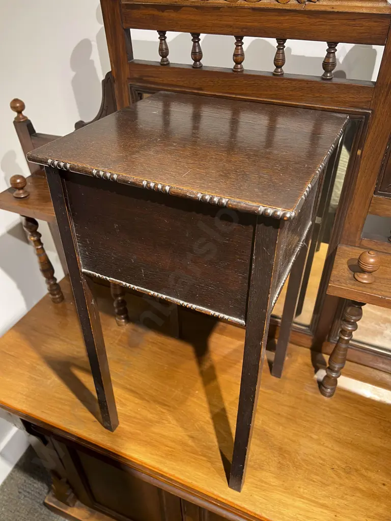 Small Oak Sewing Box Image 1++