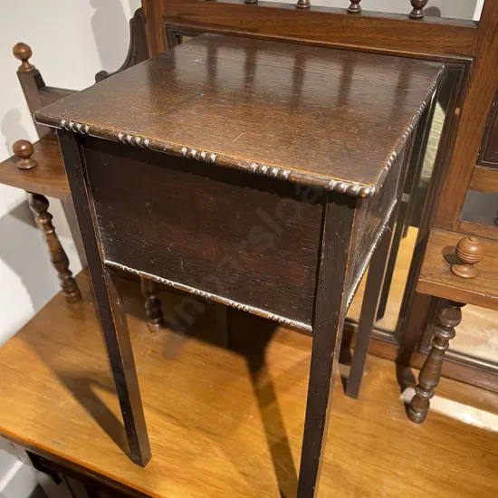 Small Oak Sewing Box