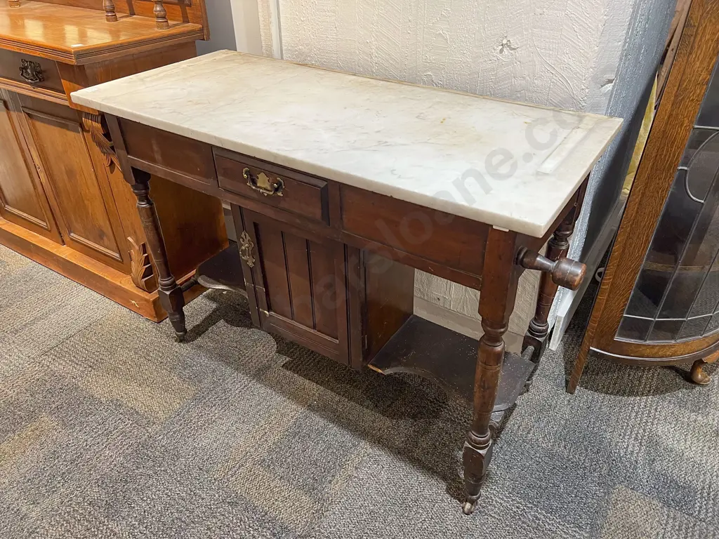 Marble Top Washstand Image 1++