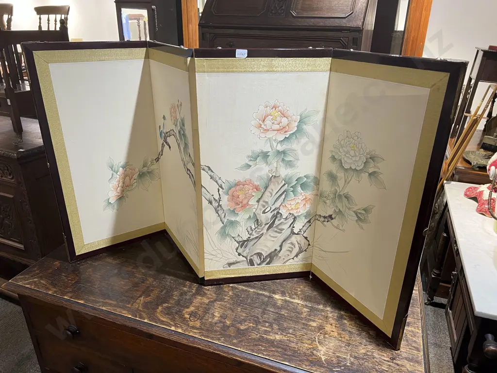 Japanese Four Panel Table Screen Image 1++
