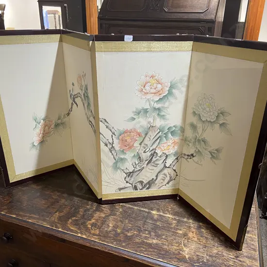 Japanese Four Panel Table Screen